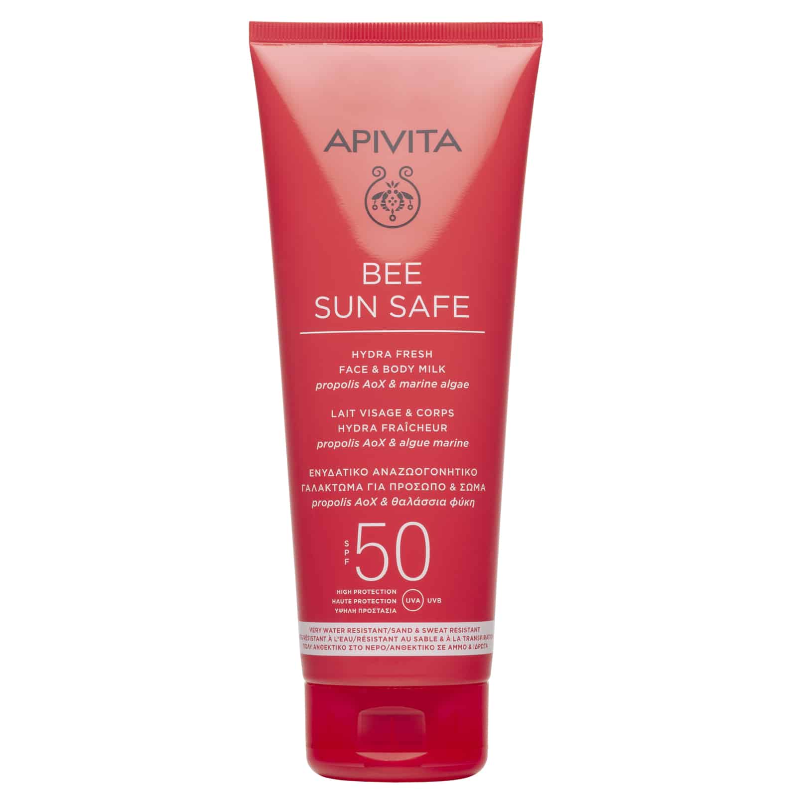 APIVITA - BEE SUN SAFE Ενυδατικό Γαλάκτωμα για πρόσωπο & σώμα SPF50 - 200ml